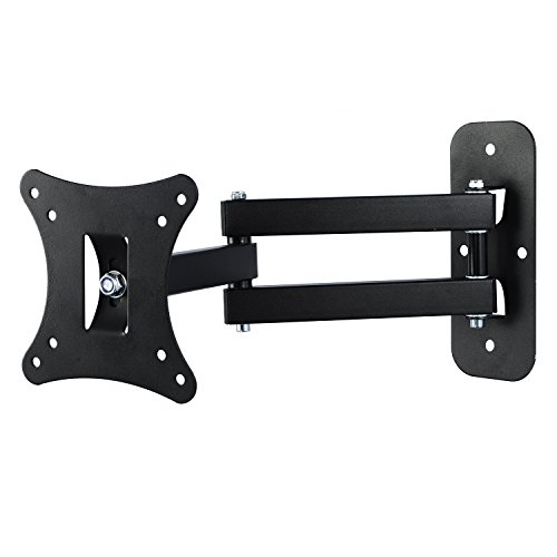 Leaptek TV-Wandhalterung mit Schwenkarm, neigbar, für 14-27 Zoll LCD-/LED-Flachbildfernseher mit Einer Tragkraft von bis zu 10 kg, VESA 100 x 100 mm von Leaptek