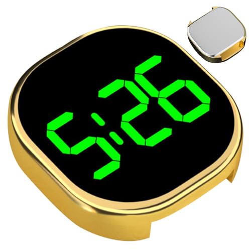 Auto-Uhr | Stoppuhr selbstklebend mit LCD-Anzeige – transparentes LCD-Display, kleine Armaturenbrettuhr für Frauen und Männer Auto-Uhr | Stoppuhr selbstklebend mit LCD-Anzeige – transparentes LCD-Display, kleine Armaturenbrettuhr für Frauen und Männer von LearnLyrics