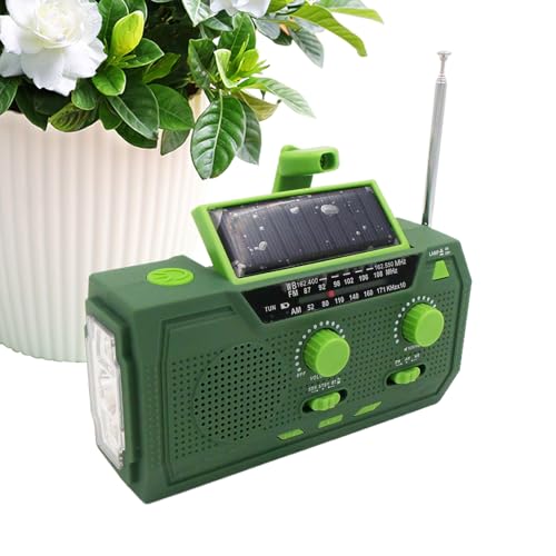 Kurbelradio mit Kurbel, Campingradio mit Kurbel und Alarmlautsprecher, Taschenlampe mit Lautsprecher auf Akku für Tornado, Camping, Wandern und Notfall im Freien Kurbelradio mit Kurbel, Campingradio mit Kurbel und Alarmlautsprecher, Taschenlampe mit Lautsprecher auf Akku für Tornado, Camping, Wandern und Notfall im Freien von LearnLyrics