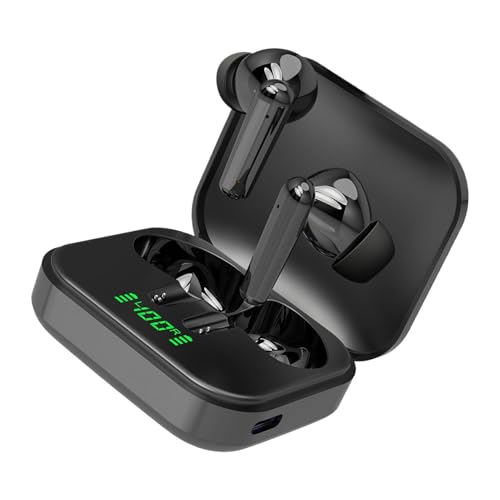 LearnLyrics Kabellose Kopfhörer, Kabellose Headset-Ohrhörer, Headset-Ohrhörer mit Geräuschunterdrückung und Mikrofon, A11B Drahtloses -Headset 5.3 Rauschunterdrückung Sportmusik In-Ear-Mikrofon Super von LearnLyrics