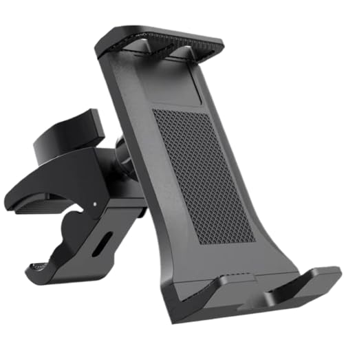 LearnLyrics Lenker-Handyhalter, Fitness-Laufband-Handyhalter - Lenker-Handyklemme Fitness-Telefonhalterung | Spin Bike Baby Klappbildschirm Tablet Gym Laufband Halterung Fahrrad Motorrad Handyhalterun von LearnLyrics