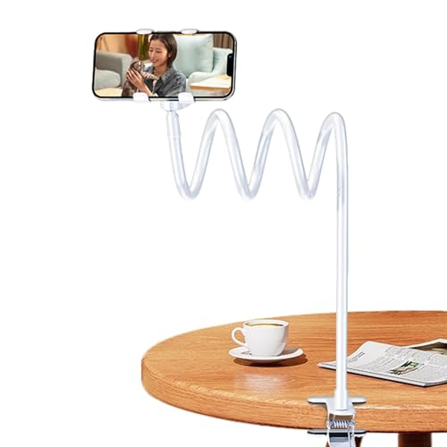 LearnLyrics Schwanenhals -Telefonhalter, Handyhalter, Handyhalter, Lazy Bedside Desktop Clip, flach liegend, spielendes Handy, Multifunktionshalter, Live-Streaming-Artefakt von LearnLyrics