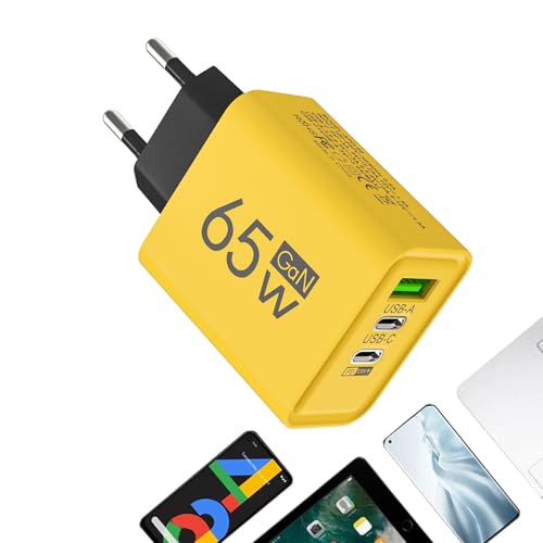 -Wandladegerät-65 W schneller Ladeadapter, Multi-Appareil Fast Netzteil Block | Tech Smart Chip, kompaktes Design, zuverlässiger und sicherer Ausflug für Smartphones, Tablet -Wandladegerät-65 W schneller Ladeadapter, Multi-Appareil Fast Netzteil Block | Tech Smart Chip, kompaktes Design, zuverlässiger und sicherer Ausflug für Smartphones, Tablet von LearnLyrics