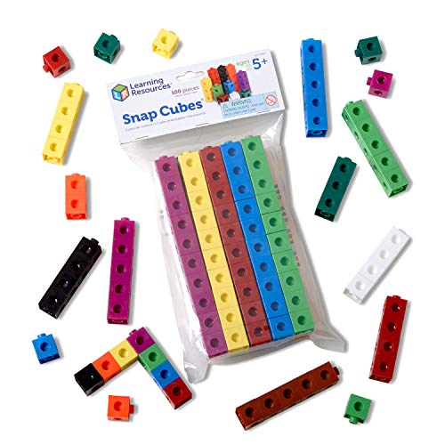 Learning Resources Snap Cubes Steckwürfel (Set mit 100 Stück) von Learning Resources