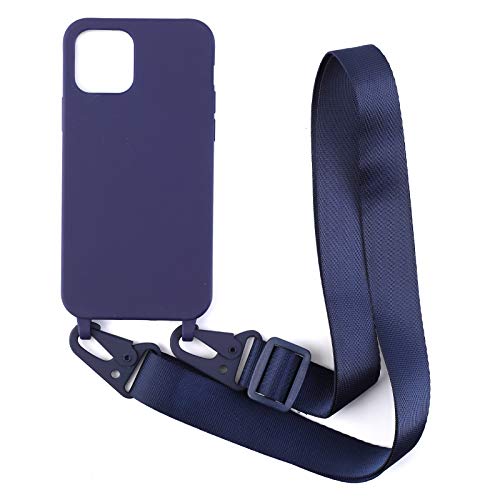 Handykette Hülle für Samsung Galaxy S8 Plus mit Band Halsband Lanyard (abnehmbar) Handyhülle,Handyhülle mit Verstellbarer Lanyard,Stoßfest Silikonhülle Handykette Handyhülle .-Blau von Leather Armor