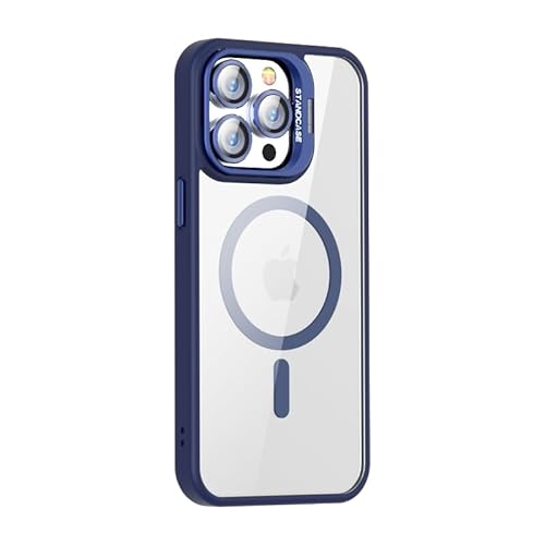 Kameraschutz für iPhone 11 Pro Max(6.5") Hülle [Kompatibel mit Magsafe] [Militärschutz Stoßfest] Hart Rückteil transparent 360 Grad Ständer Stoßfest Handyhülle iPhone 11 Pro Max(6.5")-Blau von Leather Armor