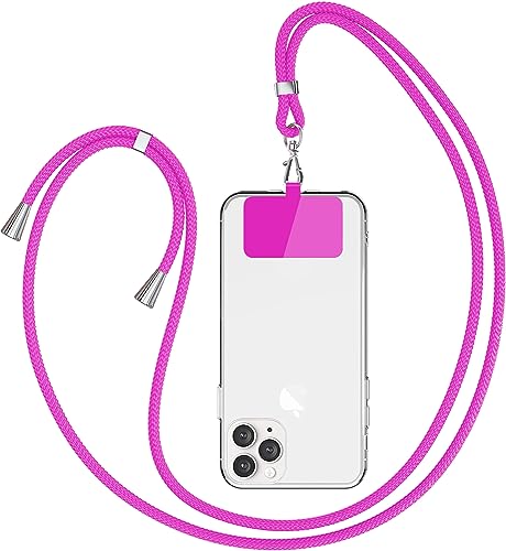 Leather Armor Universal Handykette geeignet für alle Smartphones, Kette zum Umhängen, Pad mit Kordel, Smartphonekette für Unterwegs, Handyband mit jeder Hülle kombinierbar -Rosa Violett Leather Armor Universal Handykette geeignet für alle Smartphones, Kette zum Umhängen, Pad mit Kordel, Smartphonekette für Unterwegs, Handyband mit jeder Hülle kombinierbar -Rosa Violett von Leather Armor