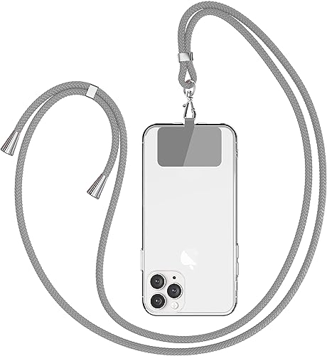 Universal Handykette geeignet für alle Smartphones, Kette zum Umhängen, Pad mit Kordel, Smartphonekette für Unterwegs, Handyband mit jeder Hülle kombinierbar -Licht Grau Universal Handykette geeignet für alle Smartphones, Kette zum Umhängen, Pad mit Kordel, Smartphonekette für Unterwegs, Handyband mit jeder Hülle kombinierbar -Licht Grau von Leather Armor