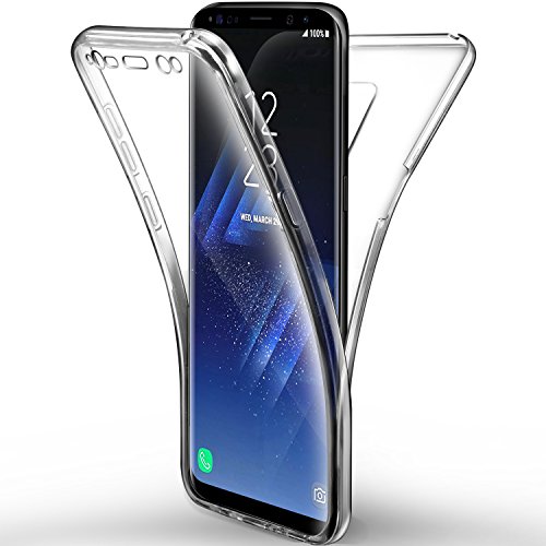 Leathlux Samsung Galaxy S9 Plus Hülle, Silikon Crystal Full Schutz Cover transparent TPU Ultra dünn Case Vorne und Hinten Schutzhülle für Samsung Galaxy S9 Plus - 6.2 Zoll von Leathlux