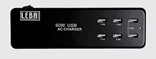 Leba 5 Ports USB Charger, NCHAR-U5-SC von Leba