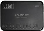 Leba NoteCharge 10 Ports USB-C 12 Watt Schuko plug - Watt (Schuko plug) (NCHAR-UB10-SC) von Leba