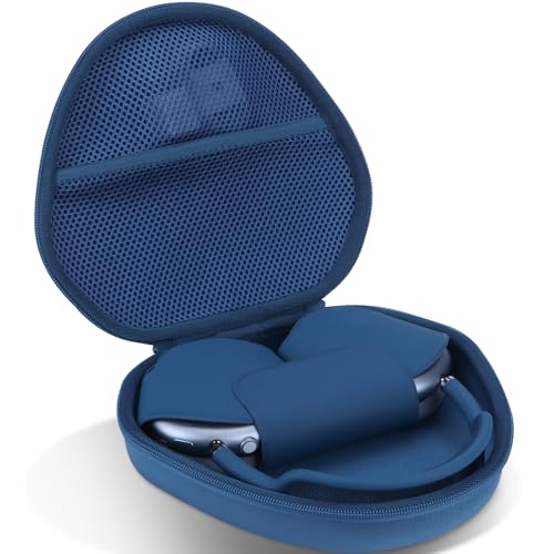 Lebakort Hart Tasche Hülle Etui für Apple AirPods Max Kabellos Noise Cancelling Bluetooth Kopfhörer (Blau) von Lebakort