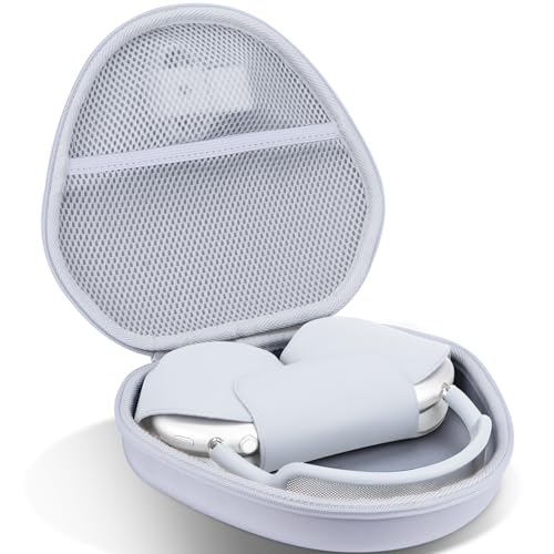 Lebakort Hart Tasche Hülle Etui für Apple AirPods Max Kabellos Noise Cancelling Bluetooth Kopfhörer (Weiß) von Lebakort