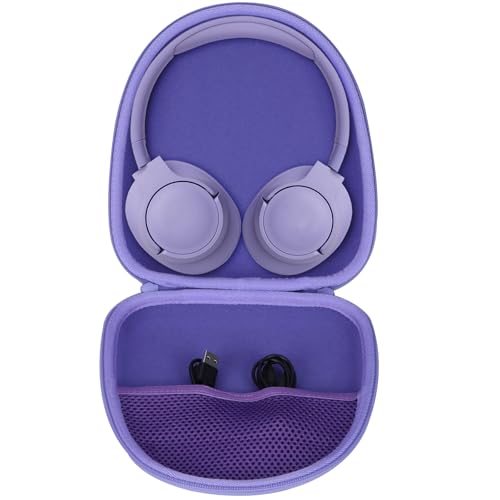 Lebakort Hart Reise Schutz Hülle Etui Tasche für JBL Tune 510BT 710BT 720BT 660NC 700BT 760NC 750BTNC 660NC 560BT 570BT 520BT 670BT 770NC JBL Live 650BTNC 400BT 500BT Bluetooth Kopfhörer (Lila) von Lebakort