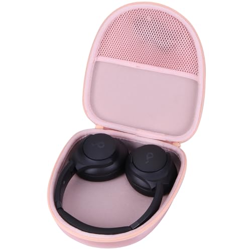 Lebakort Hart Reise Schutz Hülle Etui Tasche für Soundcore by Anker Q20i Q20 Q20+ Q30 Q35 Q40 Q45 Hybrid Active Noise Cancelling Kabelloser Bluetooth Over-Ear-Kopfhörer (Rosa) von Lebakort