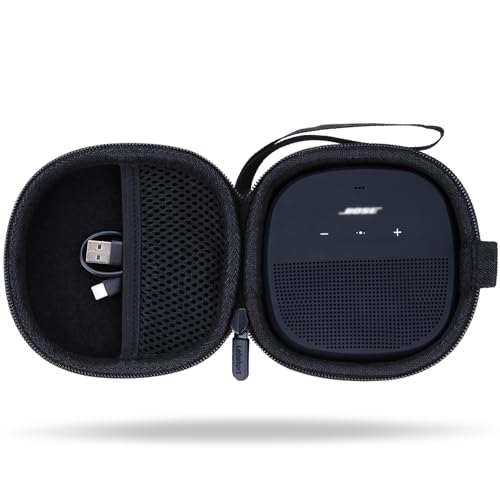 Lebakort Hart Schutz Hülle Etui Tasche für Bose SoundLink Micro Kleiner Tragbarer Bluetooth Lautsprecher (Schwarz) von Lebakort