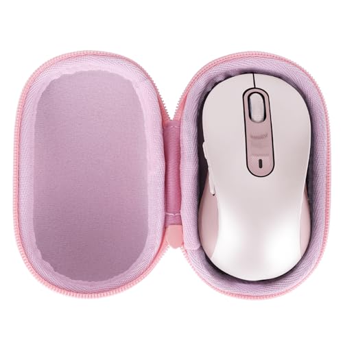 Lebakort Hart Schutz Hülle Etui Tasche für Logitech Signature M650 L Maus (Rose) von Lebakort