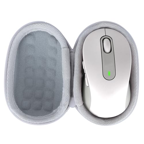 Lebakort Hart Schutz Hülle Etui Tasche für Logitech Signature M650 Maus (Weiß) von Lebakort