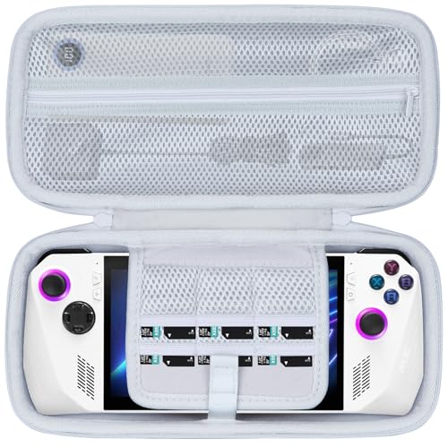 Lebakort Hart Tasche Hülle Etui Tasche für ASUS ROG Ally X / ASUS ROG Ally Z1 / ASUS ROG Ally Z1 Extreme Gaming Handheld Konsole (Grau) von Lebakort