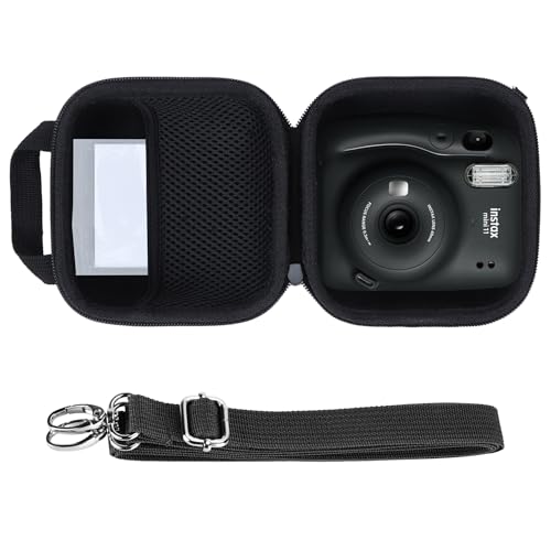 Lebakort Hart Schutz Hülle Etui Tasche für INSTAX Mini 12 Sofortbildkamera/INSTAX Mini 11 Sofortbildkamera (Charcoal Gray) von Lebakort