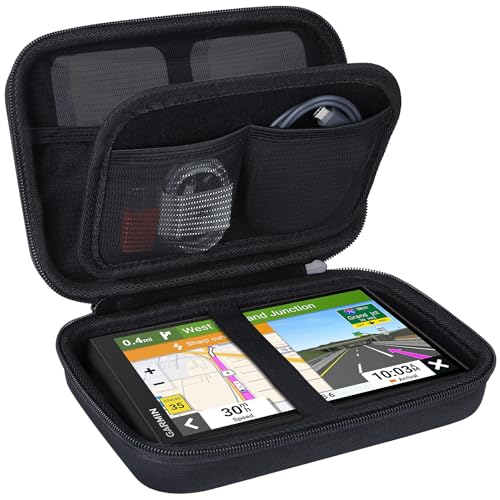 Lebakort Hart Tasche Hülle Etui für 5-7 Zoll Garmin Camper 780/795 Garmin dēzl LGV 610 Garmin DriveSmart 76/65/66/61/55 Garmin Drive 51/52/53 Navigationsgerät von Lebakort