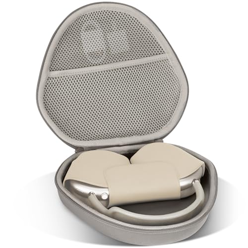 Lebakort Hart Tasche Hülle Etui für Apple AirPods Max Kabellos Noise Cancelling Bluetooth Kopfhörer (Erdbraun) von Lebakort