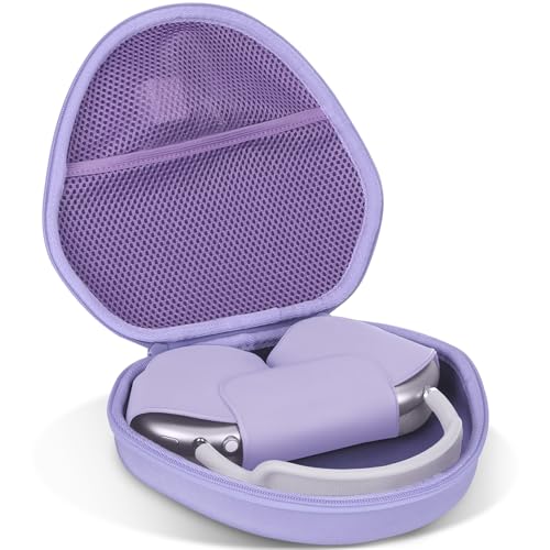 Lebakort Hart Tasche Hülle Etui für Apple AirPods Max Kabellos Noise Cancelling Bluetooth Kopfhörer (Lila) von Lebakort