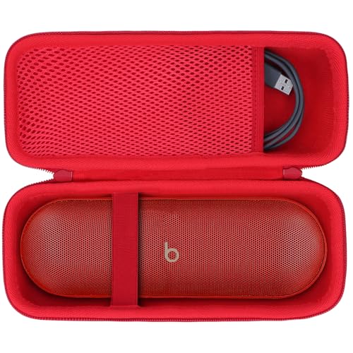 Lebakort Hart Tasche Hülle Etui für Beats Pill Tragbares Kabellose Bluetooth Lautsprecher (Rot) von Lebakort