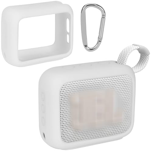 Lebakort Silikonhülle Tragetasche Case für JBL Go 4 Tragbare Bluetooth-Lautsprecher mit einem Karabiner von Lebakort