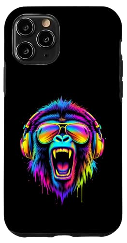 Lebendiger Affe Kopfhörer Hülle für iPhone 11 Pro von Lebendiger Affe Kopfhörer Designs
