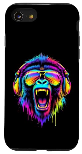 Lebendiger Affe Kopfhörer Hülle für iPhone SE (2020) / 7 / 8 von Lebendiger Affe Kopfhörer Designs
