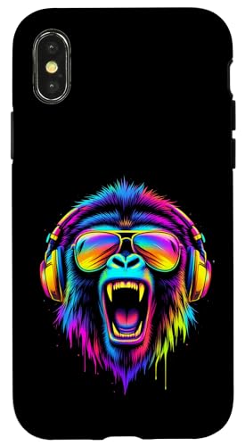 Lebendiger Affe Kopfhörer Hülle für iPhone X/XS Lebendiger Affe Kopfhörer Hülle für iPhone X/XS von Lebendiger Affe Kopfhörer Designs