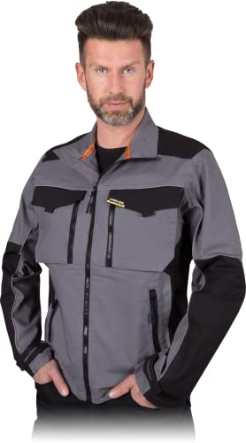 HARVERAIR Schutzhülle - Baumwoll-Elasthan-Mischung, hoher Kragen, Ärmel und Saum, verstellbare Reflektorelemente, Grau-Schwarz, 3XL HARVERAIR Schutzhülle - Baumwoll-Elasthan-Mischung, hoher Kragen, Ärmel und Saum, verstellbare Reflektorelemente, Grau-Schwarz, 3XL von LEBER & HOLLMAN