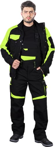 L. HOLLMAN TANZO Isolierte Arbeits- und Schutz Winterlatzhose im Modischen Design, Farbe: Schwarz-Gelb, Größe: L L. HOLLMAN TANZO Isolierte Arbeits- und Schutz Winterlatzhose im Modischen Design, Farbe: Schwarz-Gelb, Größe: L von LEBER & HOLLMAN