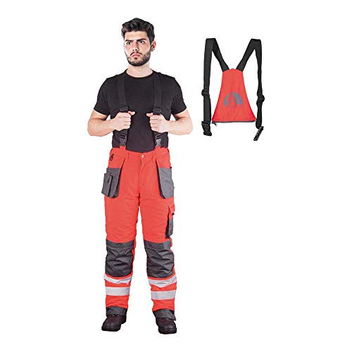 Leber & Hollman Herren 2-in-1 Bund- und Latzhose LH-FMNWX-B, 80% Polyester 20% Baumwolle 270 g/m2, Futter 100% Polyester 220 g/m2, abnehmbare Winter-Latz, Taschen für Knieschoner Leber & Hollman Herren 2-in-1 Bund- und Latzhose LH-FMNWX-B, 80% Polyester 20% Baumwolle 270 g/m2, Futter 100% Polyester 220 g/m2, abnehmbare Winter-Latz, Taschen für Knieschoner von LEBER & HOLLMAN