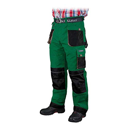 Leber & Hollman Herren Arbeitshose LH-FMN-T, 65% Polyester 35% Baumwolle 270 g/m2, Futter 100% Polyester, Bundhose mit Taschen für Knieschoner Leber & Hollman Herren Arbeitshose LH-FMN-T, 65% Polyester 35% Baumwolle 270 g/m2, Futter 100% Polyester, Bundhose mit Taschen für Knieschoner von LEBER & HOLLMAN