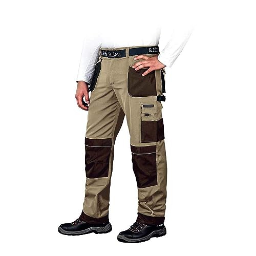 Leber & Hollman Herren Arbeitshose LH-FMN-T B, 65% Polyester 35% Baumwolle 270 g/m2, Bundhose mit Taschen für Knieschoner, 9 Multifunktionstaschen+ Schlaufe und Schlüsselhaken Leber & Hollman Herren Arbeitshose LH-FMN-T B, 65% Polyester 35% Baumwolle 270 g/m2, Bundhose mit Taschen für Knieschoner, 9 Multifunktionstaschen+ Schlaufe und Schlüsselhaken von LEBER & HOLLMAN