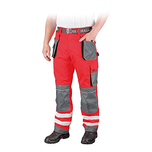 Leber & Hollman Herren Arbeitshose LH-FMNX-B, 100% Polyester 270 g/m2, Taschen für Knieschoner, reflektierende Streifen an den Hosenbeinen Leber & Hollman Herren Arbeitshose LH-FMNX-B, 100% Polyester 270 g/m2, Taschen für Knieschoner, reflektierende Streifen an den Hosenbeinen von LEBER & HOLLMAN