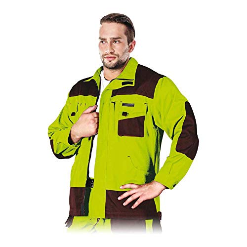 Leber & Hollman Herren Schutzjacke LH-FMN-J, 65% Baumwolle, 35% Polyester, 270 g/m2, Hochkragen, Reißverschluss und Klettverschlüsse, verlängerte Rückenpartie, Lüftung Leber & Hollman Herren Schutzjacke LH-FMN-J, 65% Baumwolle, 35% Polyester, 270 g/m2, Hochkragen, Reißverschluss und Klettverschlüsse, verlängerte Rückenpartie, Lüftung von LEBER & HOLLMAN