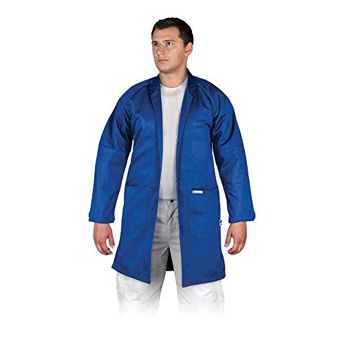 Leber & Hollman Herren Schutzschürze LH-COATER, 60% Polyester 35% Baumwolle 270 g/m2, mit Knopfleiste mit Druckknöpfen, Ärmel mit Klettverschlüssen, High Technology Fabric von Leber&Hollman