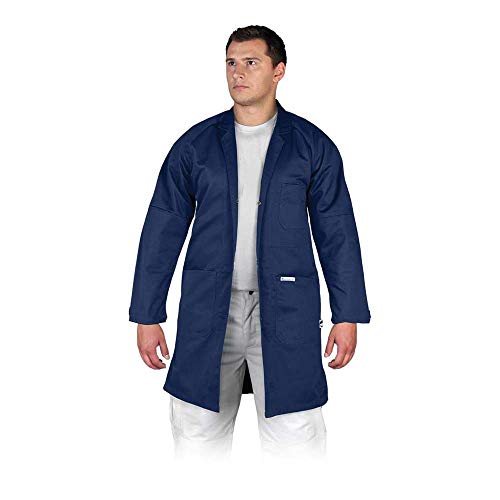 Leber & Hollman Herren Schutzschürze LH-COATER, 60% Polyester 35% Baumwolle 270 g/m2, mit Knopfleiste mit Druckknöpfen, Ärmel mit Klettverschlüssen, High Technology Fabric von Leber&Hollman