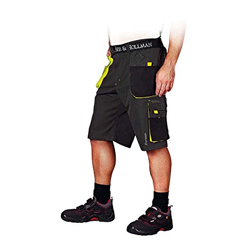 Leber & Hollman Herren kurze Arbeitshose LH-FMN-TS, 65% Polyester 35% Baumwolle 270 g/m2, Bundhose mit Multifunktionstaschen+ Schlaufe und Schlüsselhaken Leber & Hollman Herren kurze Arbeitshose LH-FMN-TS, 65% Polyester 35% Baumwolle 270 g/m2, Bundhose mit Multifunktionstaschen+ Schlaufe und Schlüsselhaken von LEBER & HOLLMAN