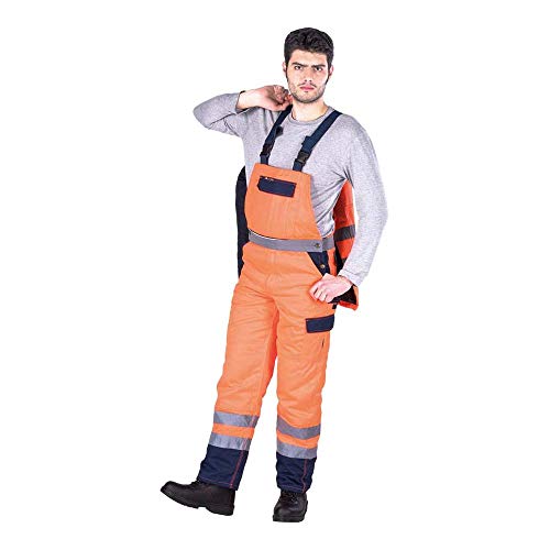 Leber&Hollman LH-BIBWINTER_L Vister Gefütterte Schutzlatzhose, Orange-Dunkel Blau, L Größe Leber&Hollman LH-BIBWINTER_L Vister Gefütterte Schutzlatzhose, Orange-Dunkel Blau, L Größe von LEBER & HOLLMAN