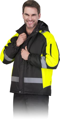 Leber & Hollman LH-BLIZZARD Gefütterte Schutzjacke, Größe XL, Schwarz/Gelb Leber & Hollman LH-BLIZZARD Gefütterte Schutzjacke, Größe XL, Schwarz/Gelb von LEBER & HOLLMAN
