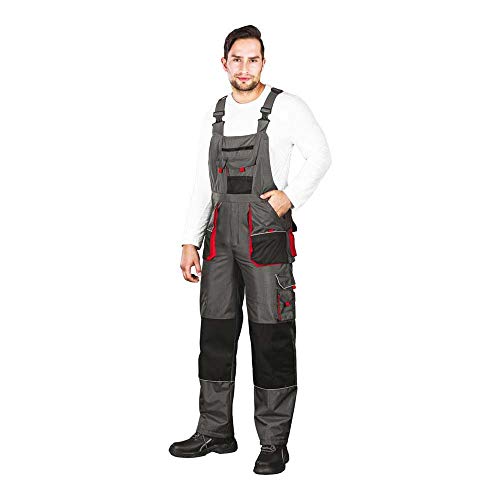 Leber&Hollman LH-BSW-B_SBCXXL Boston Gefütterte Schutzlatzhose, Grau-Schwarz-Rot, XXL Größe Leber&Hollman LH-BSW-B_SBCXXL Boston Gefütterte Schutzlatzhose, Grau-Schwarz-Rot, XXL Größe von LEBER & HOLLMAN