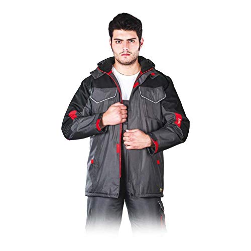 Leber&Hollman LH-BSW-LJ_SBCM Boston Gefütterte Schutzjacke, Grau-Schwarz-Rot, M Größe Leber&Hollman LH-BSW-LJ_SBCM Boston Gefütterte Schutzjacke, Grau-Schwarz-Rot, M Größe von LEBER & HOLLMAN