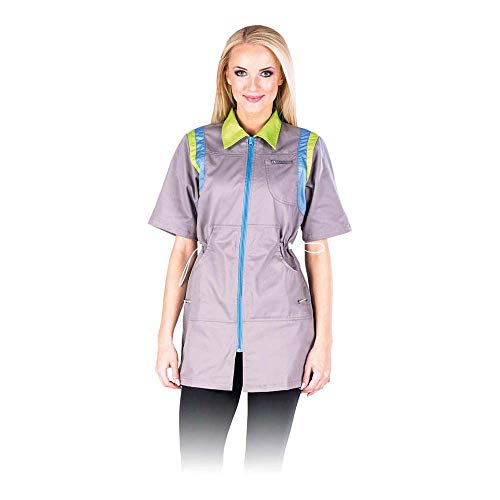 Leber&Hollman LH-Coviser_Xxl Service Schutzschürze für Frauen, Grau-Hellblau-Hellgrün, XXL Größe Leber&Hollman LH-Coviser_Xxl Service Schutzschürze für Frauen, Grau-Hellblau-Hellgrün, XXL Größe von LEBER & HOLLMAN
