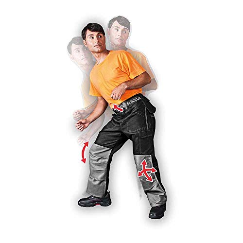 Leber&Hollman LH-DYNAMITE-T_50 Dynamite Schutzhose, Schwarz-Grau, 50 Größe von LEBER & HOLLMAN