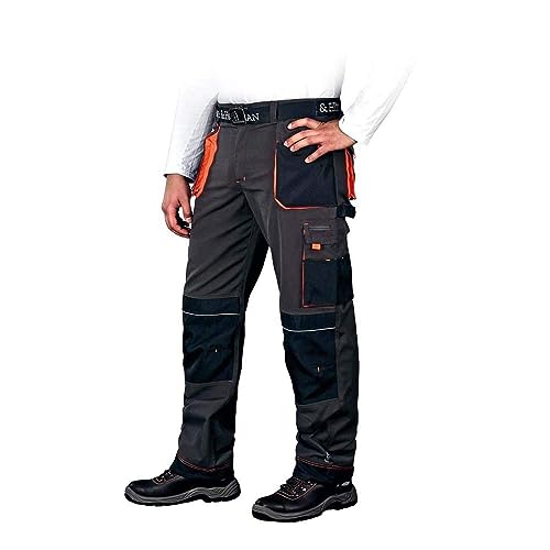 Leber&Hollman LH-FMN-T_SBP54 Formen Schutzhose, Stahlblau-Schwarz-Orange, 54 Größe von Leber&Hollman