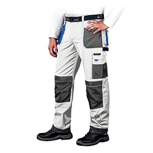 Leber&Hollman LH-FMN-T_WSN58 Formen Schutzhose, Weiß-Grau-Blau, 58 Größe von Leber&Hollman